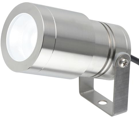 IBLLIGHT LED Underwater Spotlights- Surface Mounted, 5W 12V-24V DC, Anti-Glare Pool Lights, IP68 Waterproof, Lamp for Pools Ponds Fountains Waterfall (Cool White-6000K)