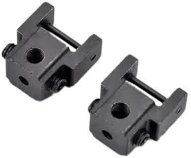 MagiDeal 2x support de pince de de scie à chantourner broche moins adaptateur remplacement professionnel noir robuste facile à installer broche moins
