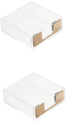 Tofficu 2stücke Acryl Notizhalter Eleganter Schreibtisch Memo-Organizer Für Selbstklebende Notizen Für Zuhause Büro Und Schule Kratzfest Und Leicht Zu Reinigen