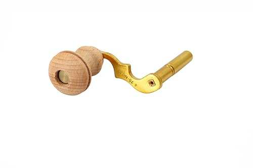 Moderner Standuhr-Aufziehschlüssel, Kurbelwickler, Hauptfederschlüssel, Uhr-Aufziehwerkzeug, Messing hergestellt (Schlüssel Nr. 5–3,5 mm Innendurchmesser)
