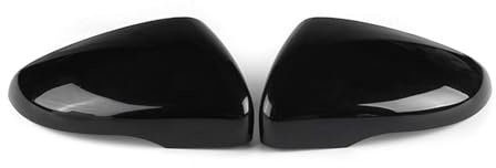 Auto Spiegelkappe Für VW Für Golf 6 MK6 Für GTI Für GTD 2009-2013 Rückspiegel Kappe Fall Auto Seite Flügel Spiegel Abdeckung Spiegelkappen Außenspiegel(Gloss Black-Replace)