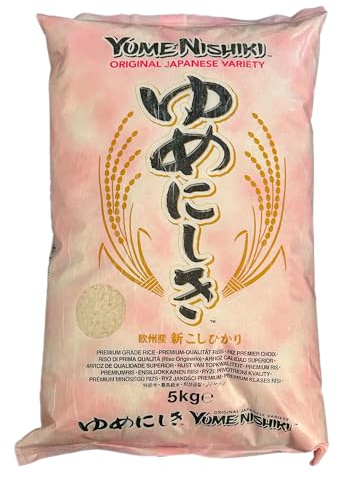 Yume Nishiki Jfc Reis 5 kg | Hochwertiger Short Grain Reis | Perfekt für die asiatische Küche