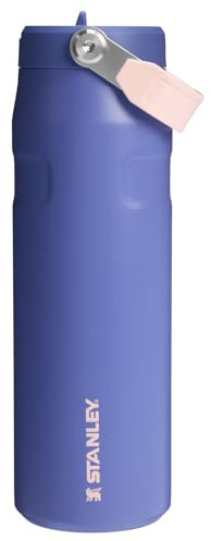 Stanley IceFlow Flip Straw 2.0 Water Bottle 24 oz | Built-In Straw for Travel and Sports | Lightweight and Leak Resistant | Insulated Stainless Steel | BPA-Free | Lupine