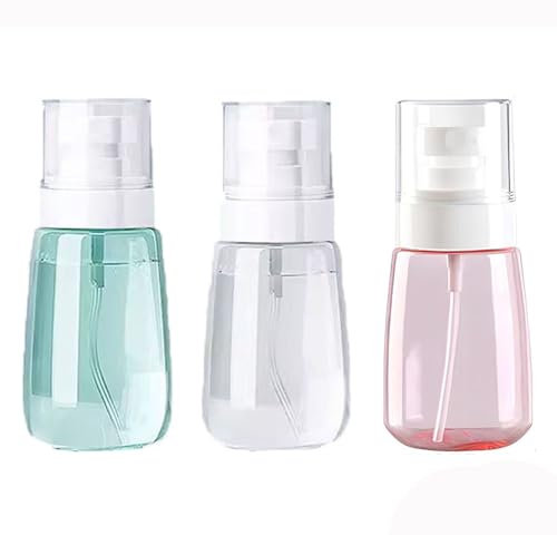 Wxinsheng Flacon Vaporisateur de Brume,3 Pièces Flacons et vaporisateurs vides,Vaporisateur Vide,de Pulvérisation Voyage Vide en Plastique Réutilisable,pour Soins de Peau,Parfums et Cosmétique