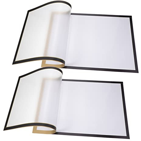 Mipcase 2sätze Selbstklebende Magnetrahmen Für Fotos Und Zertifikate Praktische Wanddekoration Für Zuhause Und Büro Für Kühlschrank Und Präsentationen