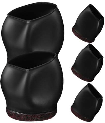 FIXOSHEE Fundas Protectoras para Ruedas De Sillas De Oficina, Anticaída, Flexibles TPE, Protección De Suelos, 5 Unidades para Muebles Ruedas