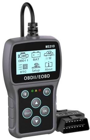 OBD2 Diagnosi Auto, Strumento di scansione diagnostica for auto multilingue MS310 Lettore di codici OBD2 for veicoli Scanner OBDII Funziona for codici di cancellazione/cancellazione automatica e auto