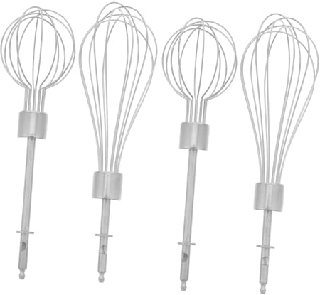 Amosfun Recambio Varillas Batidora 4 Piezas Acero Inoxidable 304 Plata | Accesorios para Batidora, Varillas para Batidora Fácil Limpieza, Instalación Rápida
