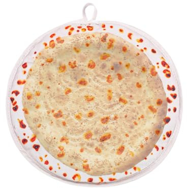 Tortillavärmare i tyg, mikrovågsugnssäker termisk 30 cm tortillor i tyg – pizzatakos och bröd isolerad väska – koner taco pizzarullar för hemmafest familjemåltider