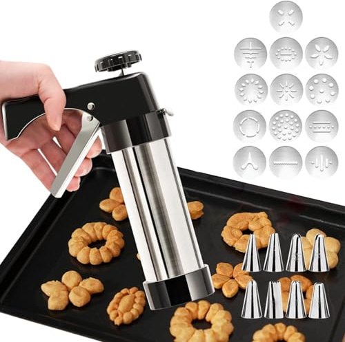Cake Syringe Set - Stainless Steel Icing Injector, Pastry Filling Tool, Durable Baking Accessories, Multipurpose Dessert Decorator, Professional, Suitable for Beginners, Icing Injector for Baking