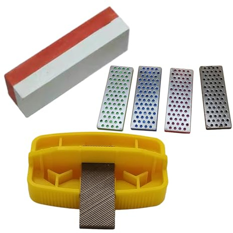 Afilador de láminas de snowboard – Juego de afilado ajustable, herramienta de biselado lateral de precisión, bloque universal para esmerilado de esquís, equipo de ajuste deportivo