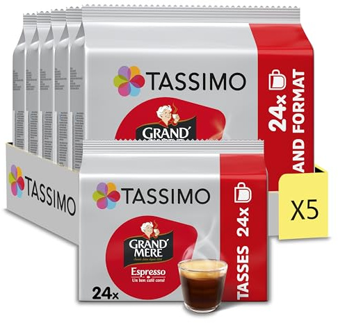 Tassimo, 120 Dosettes Café Espresso Grand'Mère