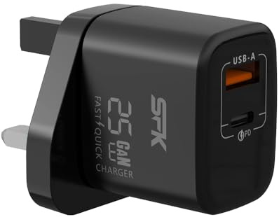USB C Plug, USB A and C Charger Plugs UK Fast Charge for iPhone Apple 17 16 15 14 13 12 11 SE Pro Max, Watch iPad Mini Air A16, for Samsung, for Pixel, Type A USBC Port Wall Charging Plug