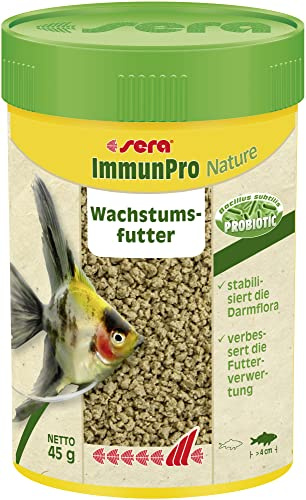 sera ImmunPro Nature 100 ml (45 g) - Alimento probiótico para el Crecimiento de Peces Ornamentales a Partir de 4 cm