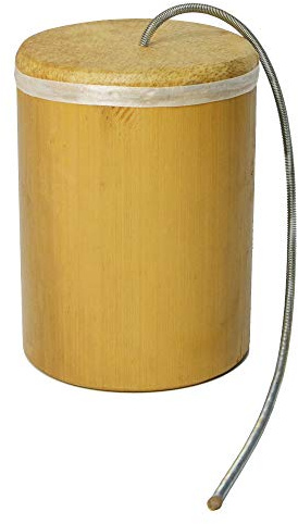 A-Star Efecto de sonido de tambor trueno de madera maciza hecho a mano - 14,5 cm