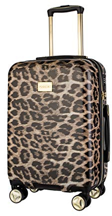 Koffer Reisekoffer Hartschalen Trolly Puccini® Beverly Hills (Leopard Beige 6, Kabinenkoffer)