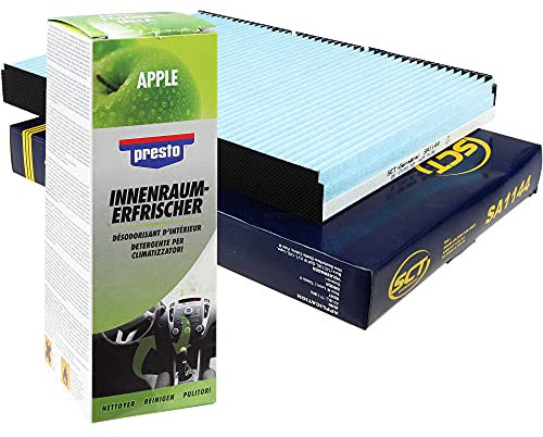 QR-Parts Set 85475234 SA 1144 157134 SCT Innenraum-Filter 1144+Presto Fresh Apfel