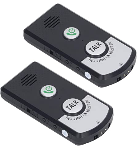 Interphone Vocal sans Fil Système D'interphone Portatif à 2 Voies Installation Facile pour la Sécurité à Domicile la Maison et le Bureau