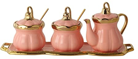 Set di contenitori for condimenti Barattolo for spezie in ceramica con coperchio Barattolo for condimenti Set di zuccheriere Scatola for conservare le spezie Zuccheriera Saliera Contenitore for la cuc