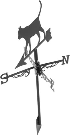 MILISTEN Metall Richtung Vane Dekorative Yard Wetterfahne Katze Design Garten Decor