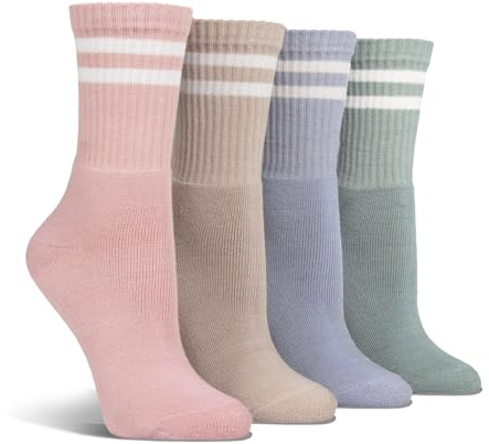 Spairs Women's Leisure Sport Socks 4 Pairs Size 4-8 Multi Pastel