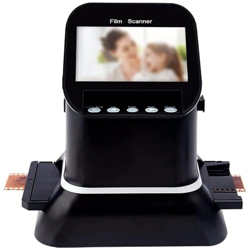 Digital Film and Slide Scanner, 120 High Resolution Film Scanner with 4.3 LCD Screen, Converts 35mm, 135, 126, 127 Negatives and Slides to Digital JPEG, Photo Converter