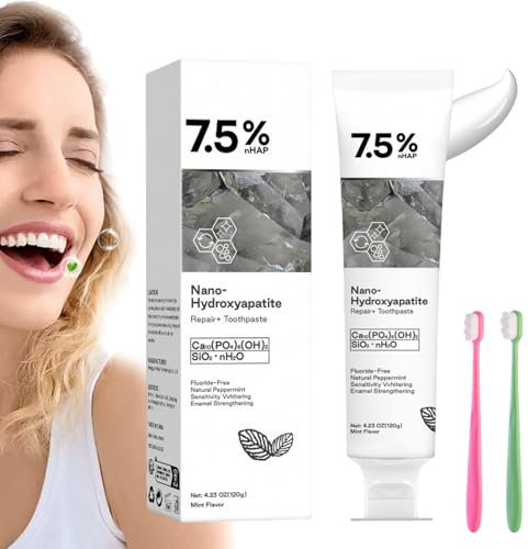 Geelike Toothpaste, Geelike Nano Hydroxyapatite Toothpaste, Repairing Breath Freshening Whitening Toothpastes (1 Set)