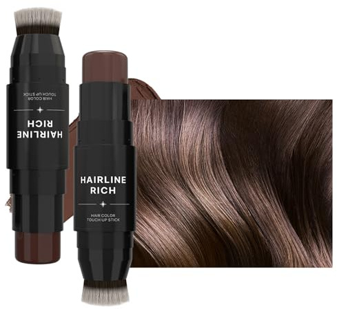 Couleur de cheveux temporaire crayon - la couverture de base épingle avec des extrémités doubles pour le timbré rapide | Couverture d'approche à long terme pour les femmes | Couvre les cheveux