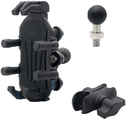 Motorcykel GPS Navigationsfäste Motorcykeltelefonhållare Med Vibrationsdämpare Motorcykelmobilhållare Justerbar Rotation Motorcykelkulhuvudfäste(M10 Ball Head Mount)