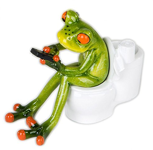 formano Frösche mit Handys auf WC