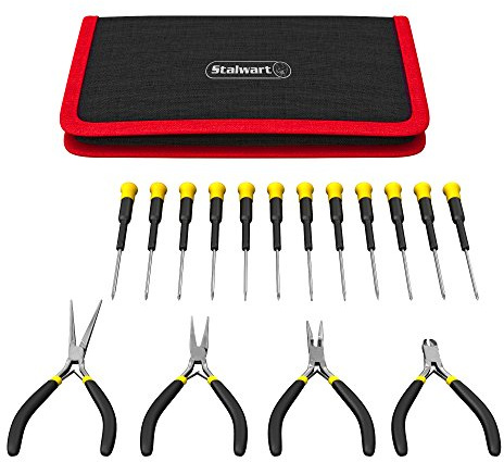 Stalwart - 75-5216 16 delar precisionsjuvelerare verktygssats metallisk