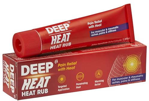 Deep Heat Heat Rub, Relieves Muscular Aches & Pains, 35g (Pack of 1) | Soothing Topical Heat Rub, Penetrating Heat, Increases Blood Flow, Effective for Muscular & Rheumatic Aches & Stiffness