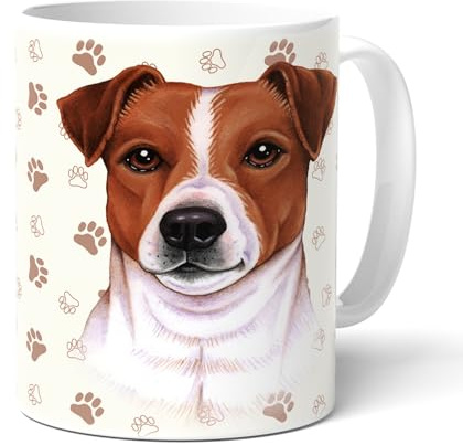power gift JACK RUSSELL TERRIER (A) 35. - Kaffeetasse, Becher, Teetasse aus Keramik. Kaffeebecher mit schöner Grafik und passenden Spruch. Mehrwegbecher. Praktisches Geschenk.