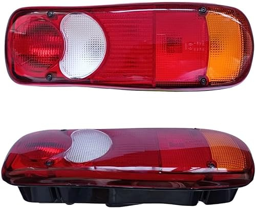 Rechts Rückleuchten Rücklicht Heckleuchten Glühbirne Hallo für Renault Master,Peugeot Boxer,Volvo,Scania,VW Transporter T5 T6,Opel Movano Pritsche E-MARK