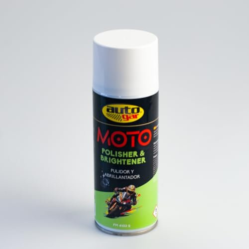 AUTO-GAR MOTO | POLISHER & BRIGHTENER 400ml | Spray pulidor y abrillantador en espuma | Eliminar óxido y marcas | ref. 14006