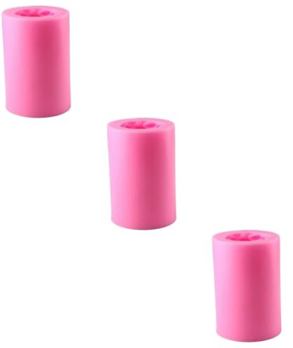 Lurrose 3 Stück 3D Nelkenkerze Kerze Seife Kerzenherstellung Formen Kerze DIY Kerzenwachs Baumkerze Kerzenformen Seifenkerze Rosig
