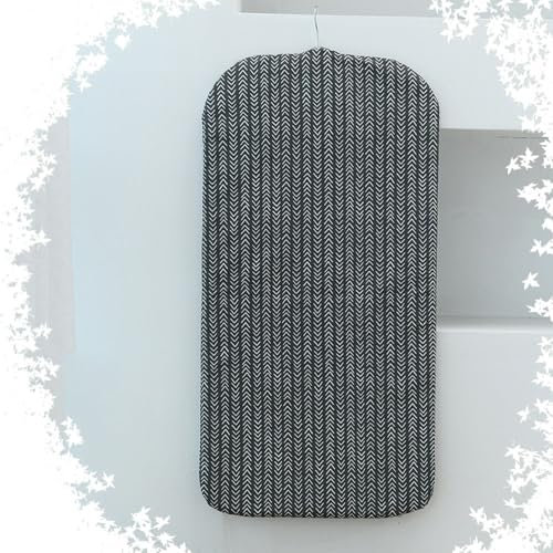 IMUNKT Planche À Repasser À Suspendre Tapis De Repassage 90x46cm Table À Repasser Portable - Résistant À La Chaleur - Vertical - Crochet Polyvalent(Black-b)