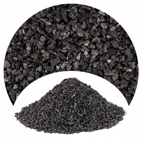 TD STONES Aquarium Kies Schwarz 1-3mm (2kg) Bodengrund für Süßwasser & Meerwasser Aquarienkies Natur Zierkies, Mineralisches Substrat Dekosteine für Aquarium Pflanzen Echt & Garnelen Zubehör