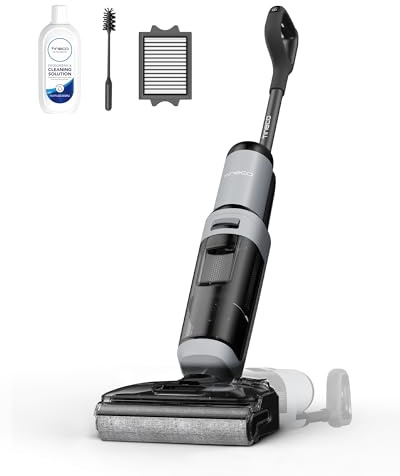 Tineco FLOOR ONE i5 Stretch Wet Dry Vacuum Cleaner, Vacuum & Mop in One Step, 20kpa Powerful Suction, 180° Lay-flat Design, Anti-Tangle Design, Dual-sided Edge Cleaning, Up to 30* minutes Runtime