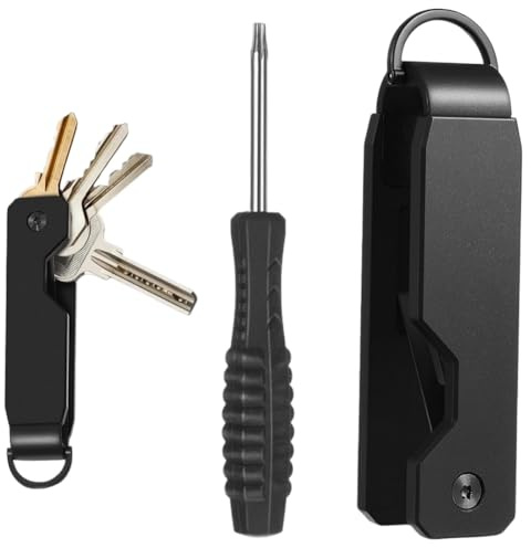 IATAHI Organizador de Llaves,Porta Llaves Metálico Compacto,Organizador de Llavess con Destornillador,Organizador de Llavess Compacto,Soporte para Llavesss,Organizador de Llavesss Silencioso