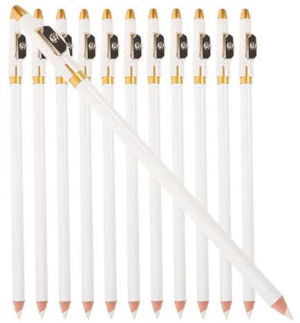 FIXOSHEE 12 pièces Lot de Crayons à Sourcils Bois Résistants Crayon Maquillage Anti-taches pour Femmes Crayon Portable Robuste pour Usage Quotidien et Cadeau