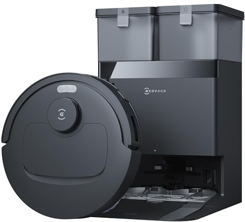 ECOVACS DEEBOT T30e Omni robotdammsugare, ZeroTangle 3.0 med ARClean sidoborste och Triple-V anti-trasselstruktur