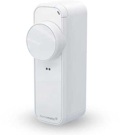 Homematic IP Türschlossantrieb – pro, weiß, Smart Home, permanente Türüberwachung, Smart Lock, elektronisches Türschloss, einfach nachrüsten, Tür steuern per App, Alexa & Google Home, 161671A0