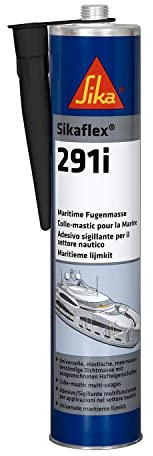 SIKA - Sellador marino multiusos - Sikaflex 291i - Negro - 300ml | Para aplicaciones marinas - Multi-material - Uso interior/exterior - Largo tiempo abierto - Sellado fiable