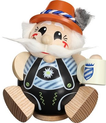 Rudolphs Schatzkiste Ball figurines Bavarian exclusively height of approx. 12 cm AGAIN Incense man smoke figure smoking figure ore mountains