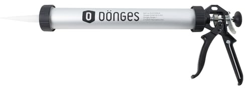 Dönges Pistola professionale per cartucce da 600 ml in alluminio per sacchetti e cartucce, pressa per cartucce adesive e sigillanti