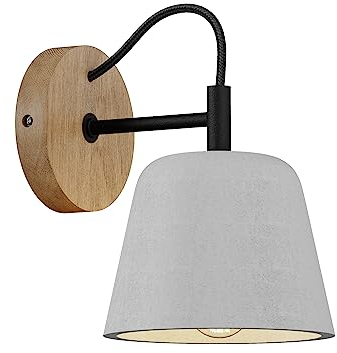 Wall Light 'Kalinda' dimmable (Scandinavian) in Silver for e.g. Living Room & Dining Room (1 Light Source, E14) from Lucande | Wall Lighting, Wall lamp