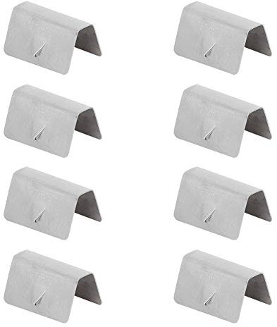 Clip per deflettore -8Pcs Clip di Fissaggio per Fissaggio in Acciaio Inossidabile per Canale deflettore per Pioggia per Auto Adatta per HEKO G3