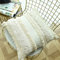MOCOFO cuscino in cotone organico non sbiancato con decorazione in pizzo 45 * 45cm cuscino decorativo beige