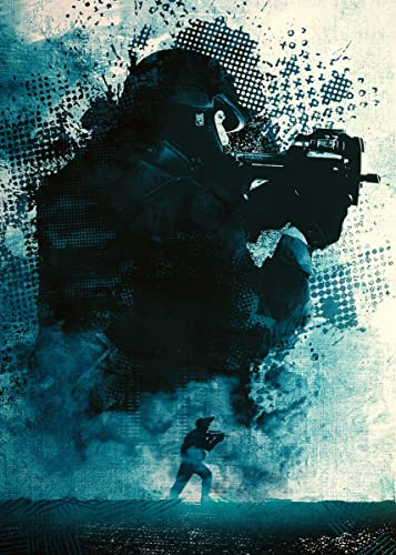 Displate Offiziell Counter Strike MetallPoster Magnetische Befestigung Inklusive Lizenziert Bilder Hochwertiges Poster CS:GO Counter - Terrorist 45 cm x 32 cm